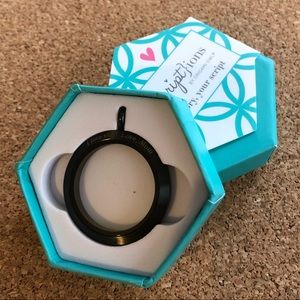 Origami Owl Black Living Twist Locket Base
